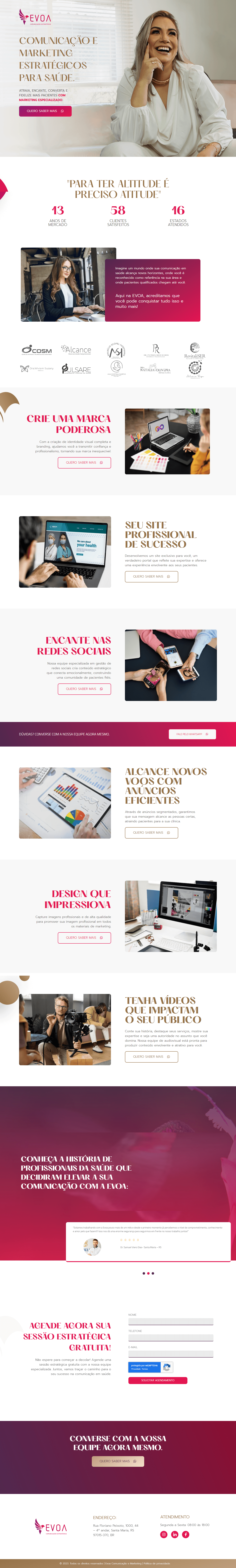 Website Evoa Comunicação e Marketing